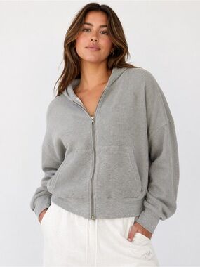 TNA Waffle Knit Zip-Up Hoodie – Size L/XL